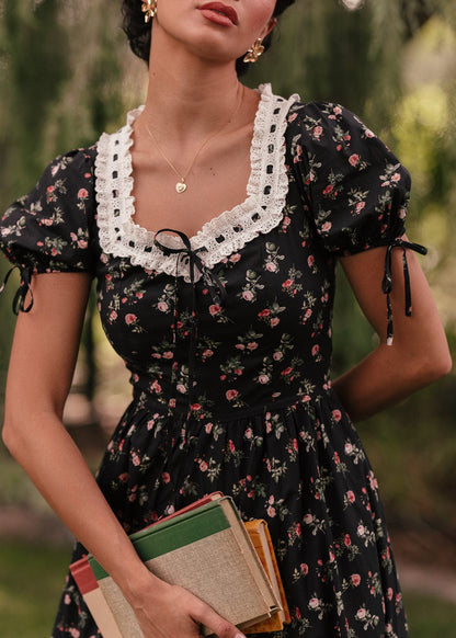 chic size inclusive model wearing JessaKae Fawn Dress