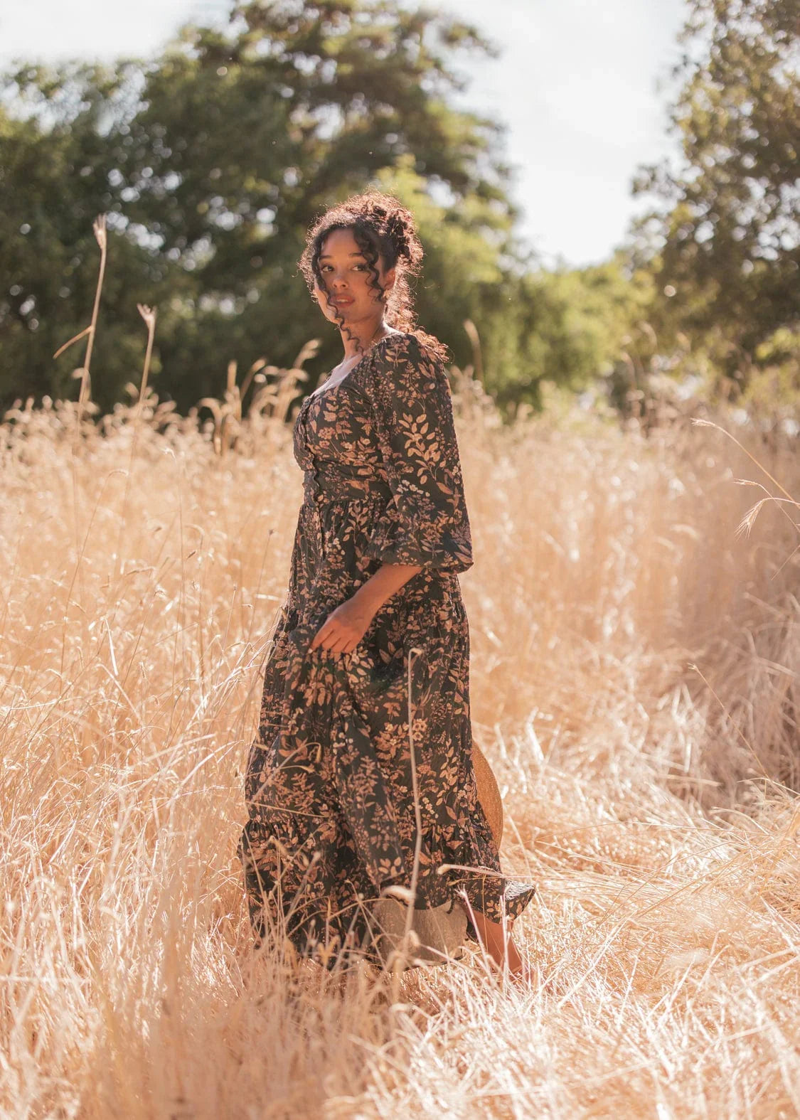 Fern Dress Dresses - JessaKae - Fern Dress - Dark Green / XXS