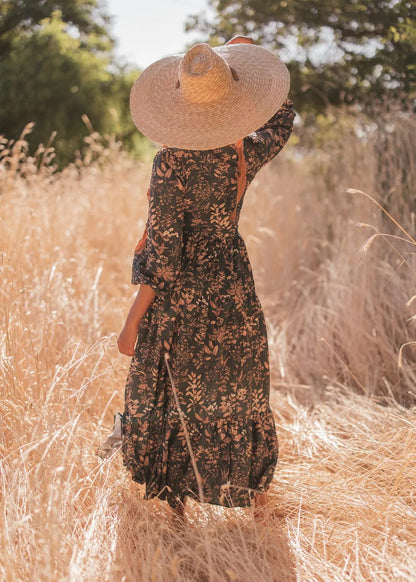 Fern Dress Dresses - JessaKae - Fern Dress - Dark Green / XXS