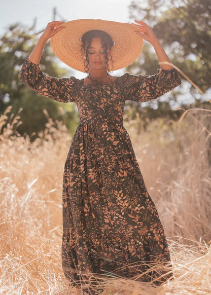 Fern Dress Dresses - JessaKae - Fern Dress - Dark Green / XXS