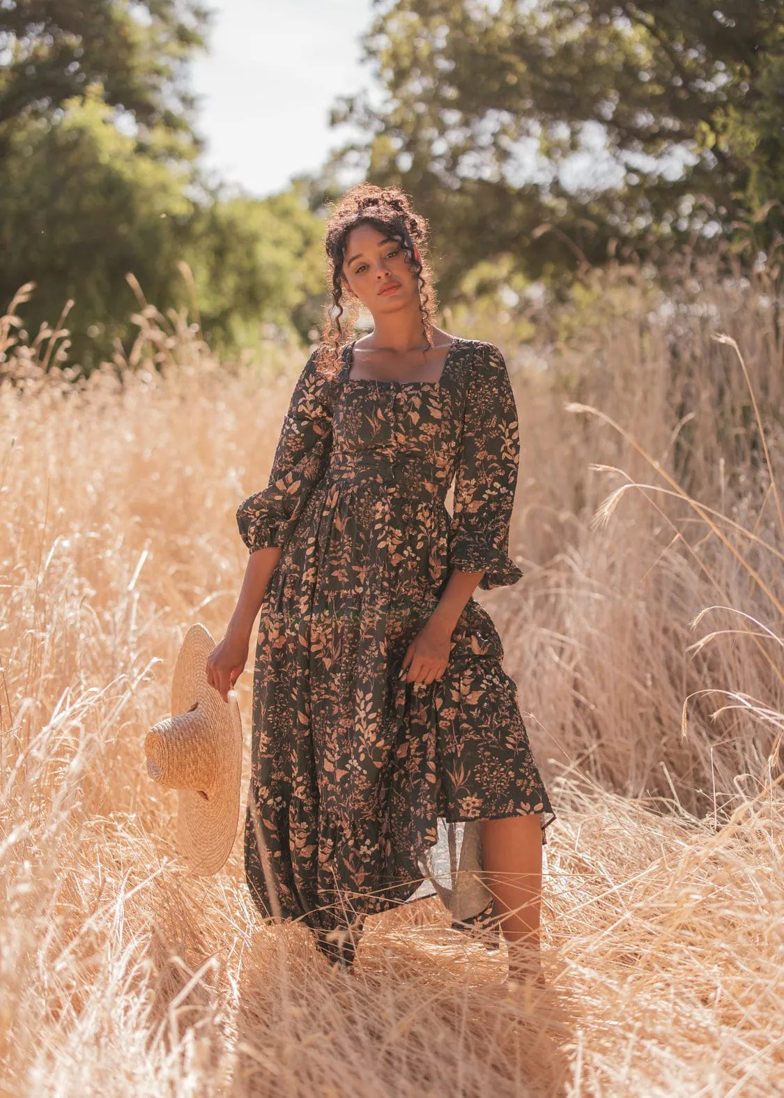 Fern Dress Dresses - JessaKae - Fern Dress - Dark Green / XXS