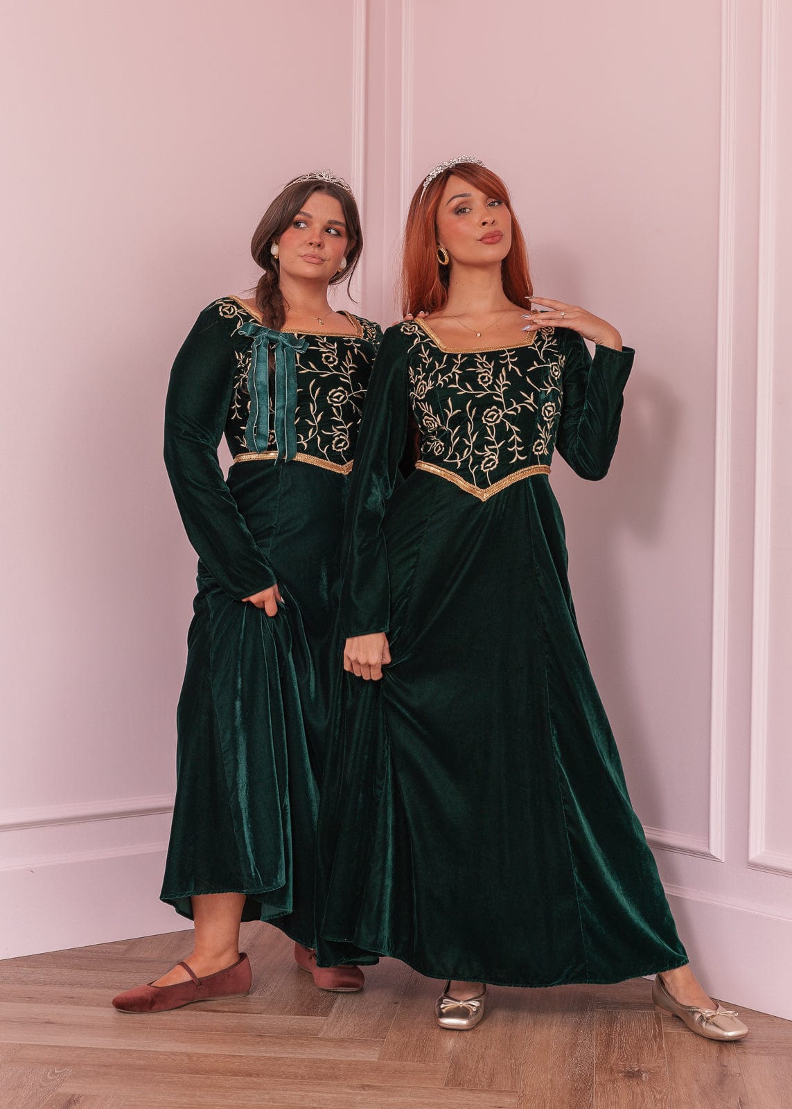 chic size inclusive model wearing JessaKae Fiona Dress