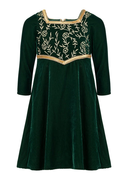 chic size inclusive model wearing JessaKae Fiona Girls Dress