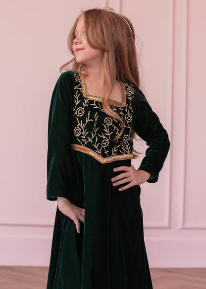 chic size inclusive model wearing JessaKae Fiona Girls Dress