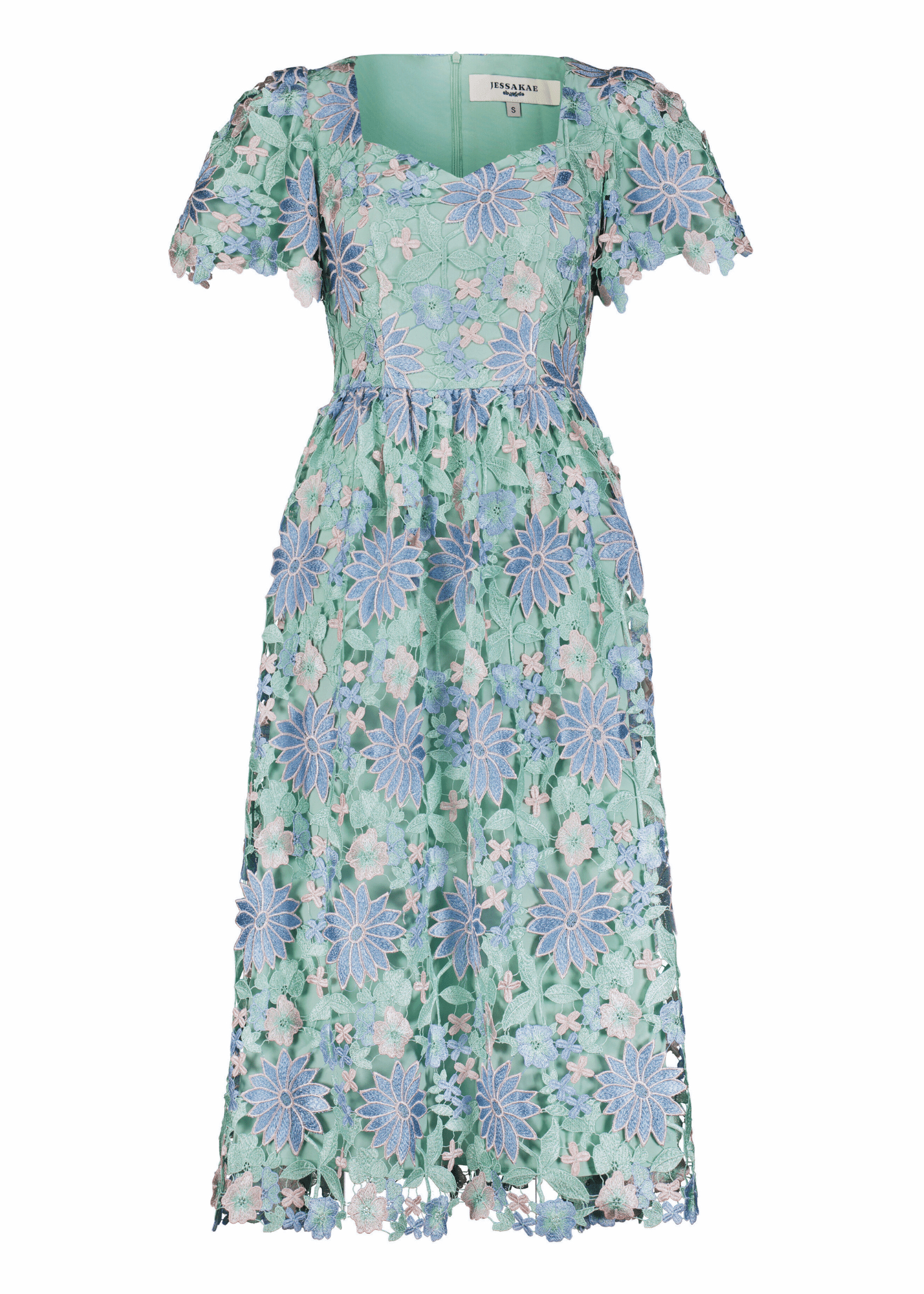 Flower Waltz Dress - Mint