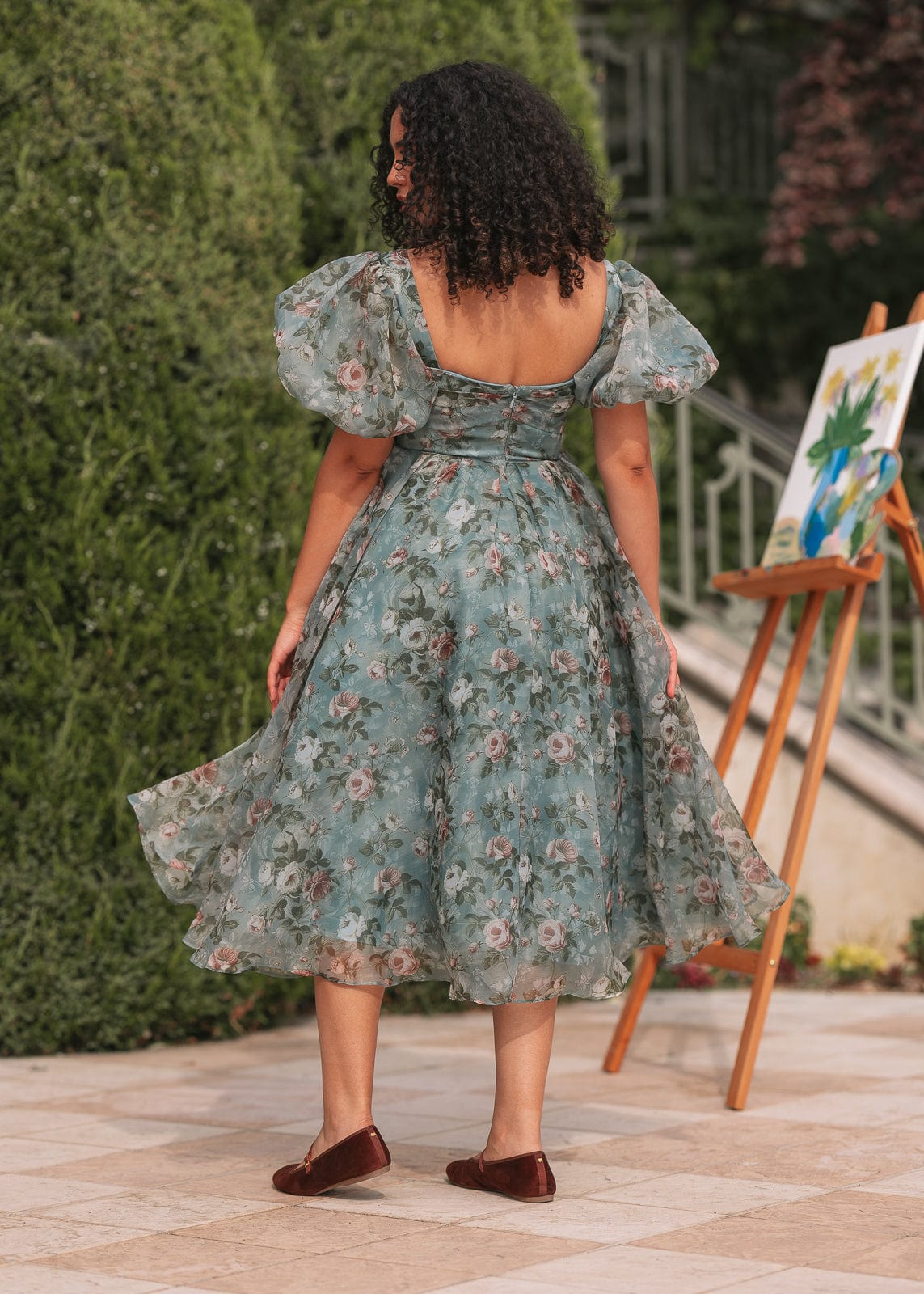 chic size inclusive model wearing JessaKae Gabriella Dress