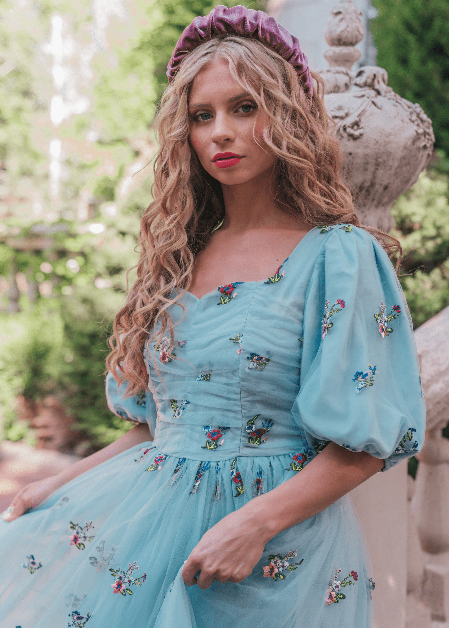 Garden Fairy Dress Dresses - JessaKae - Garden Fairy Dress - Fairy Blue / Midi / XXS