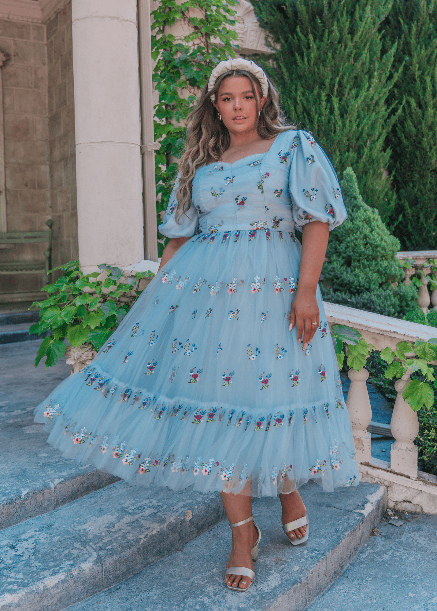 Garden Fairy Dress Dresses - JessaKae - Garden Fairy Dress - Fairy Blue / Midi / XXS