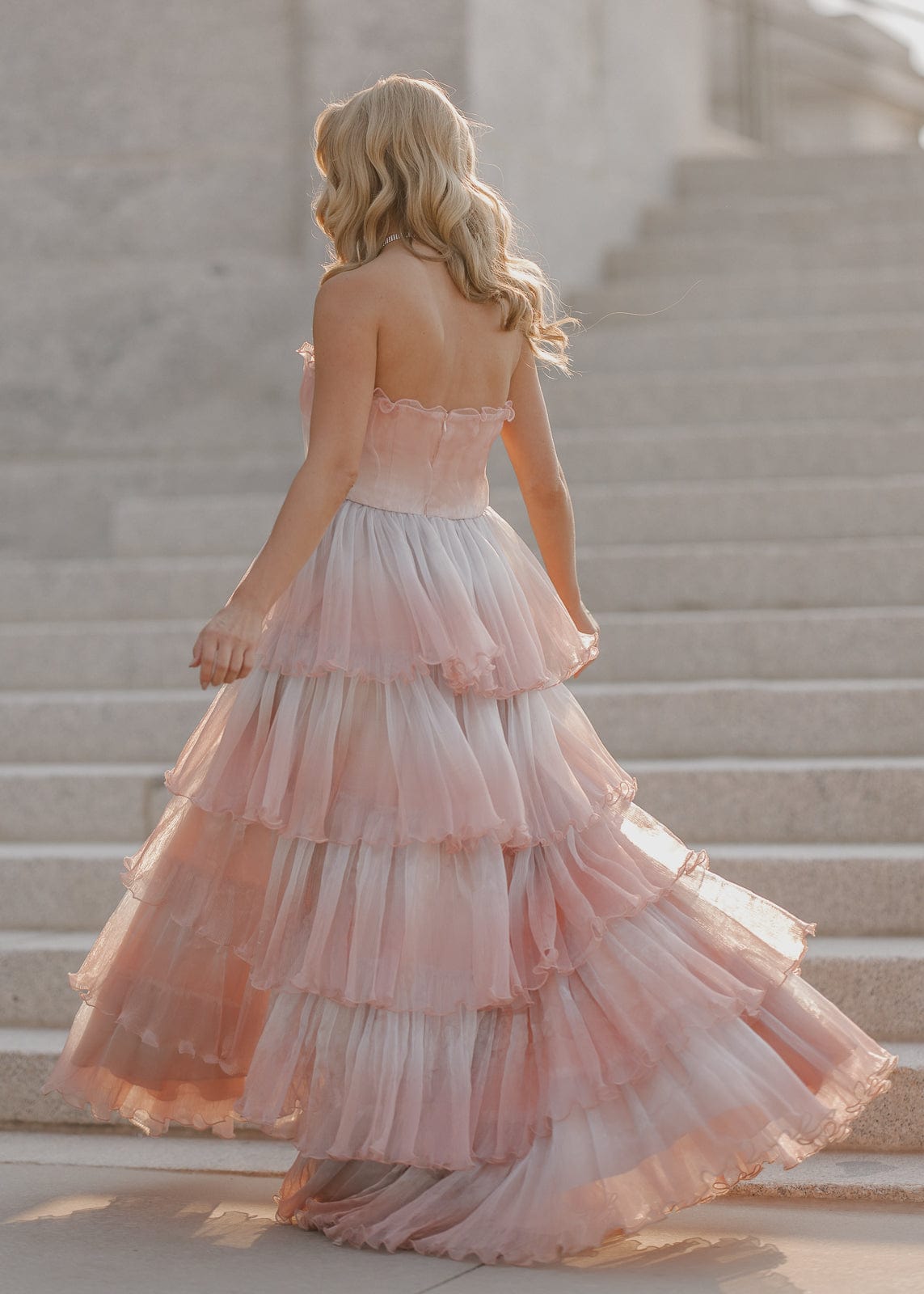 chic size inclusive model wearing JessaKae Genevieve Dress