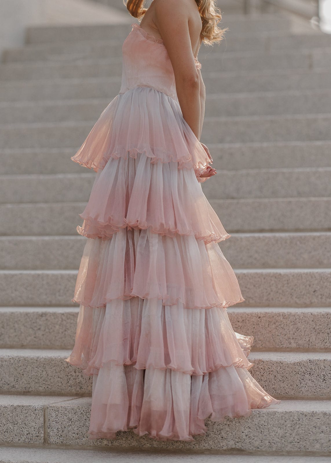 chic size inclusive model wearing JessaKae Genevieve Dress