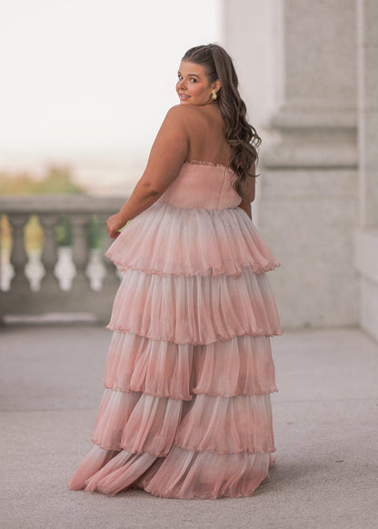 chic size inclusive model wearing JessaKae Genevieve Dress