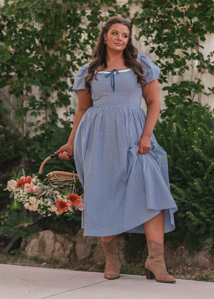 chic size inclusive model wearing JessaKae Giselle Dress