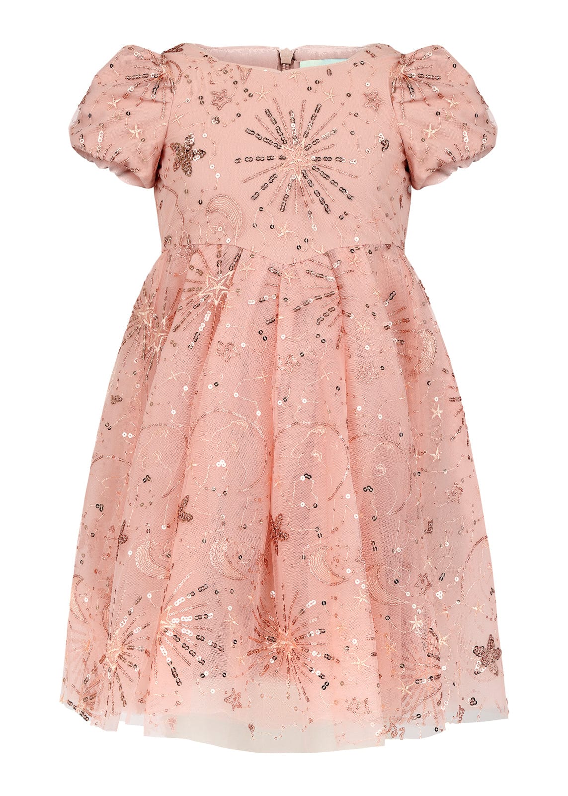 chic size inclusive model wearing JessaKae Glinda Girls Dress