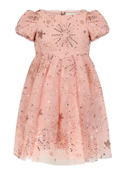 chic size inclusive model wearing JessaKae Glinda Girls Dress