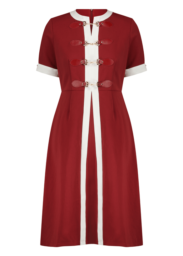 Grace Dress Burgundy - Burgundy