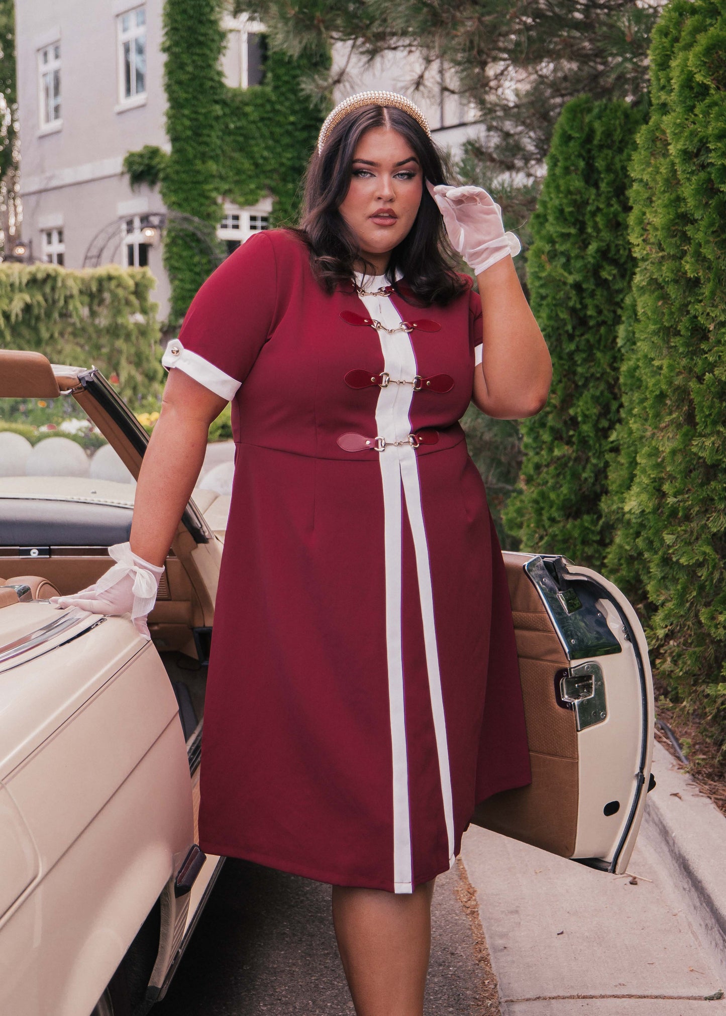 Grace Dress Burgundy Dresses - JessaKae - Grace Dress Burgundy_Burgundy / 2X