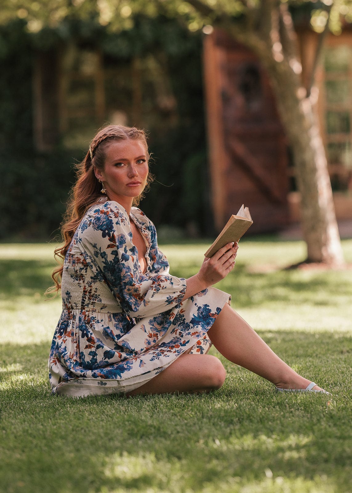 chic size inclusive model wearing JessaKae Hailey Dress