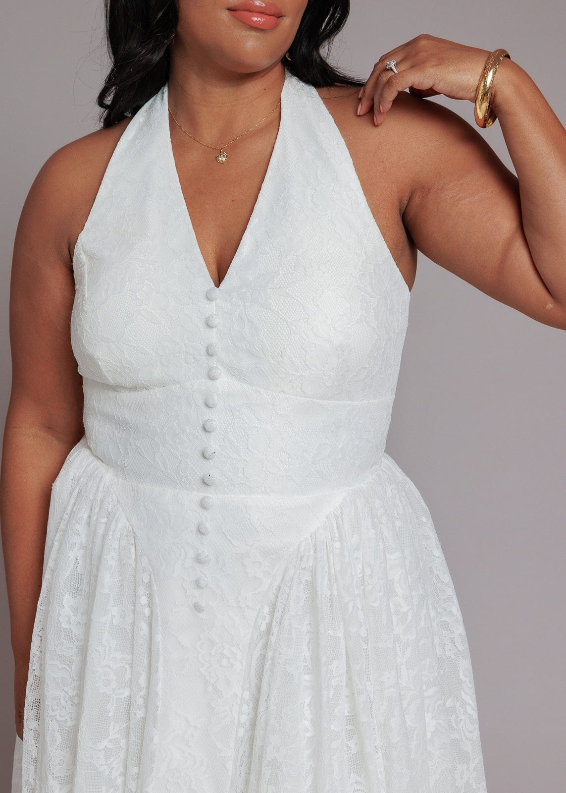 chic size inclusive model wearing JessaKae Harlow Dress Dresses