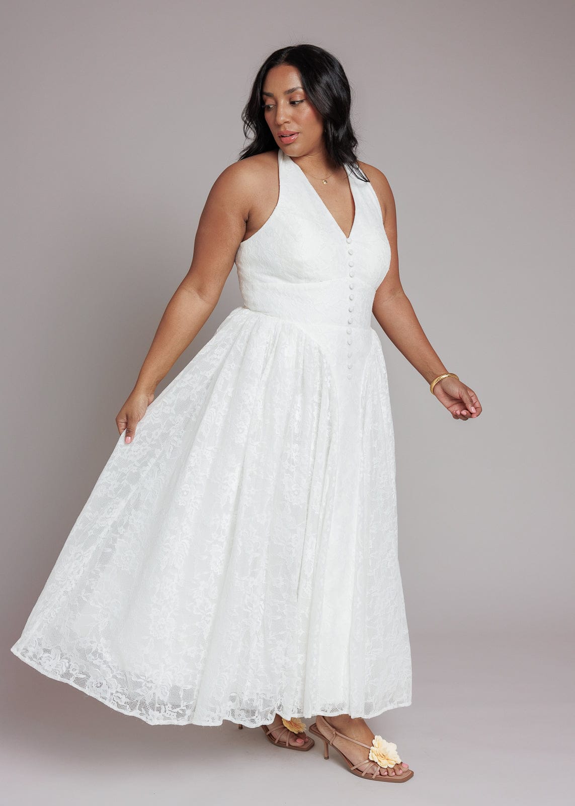 chic size inclusive model wearing JessaKae Harlow Dress Dresses