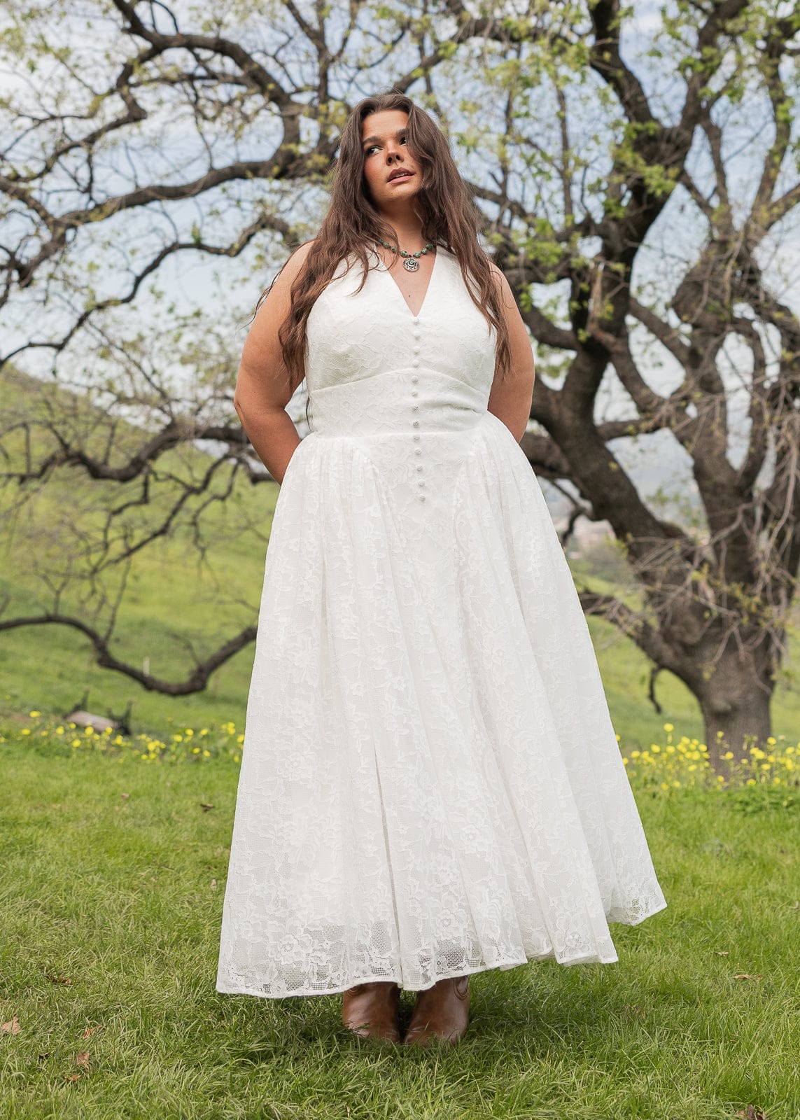 chic size inclusive model wearing JessaKae Harlow Dress Dresses