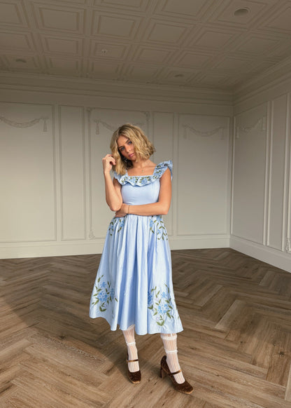chic size inclusive model wearing JessaKae Hydrangea Dress Dresses
