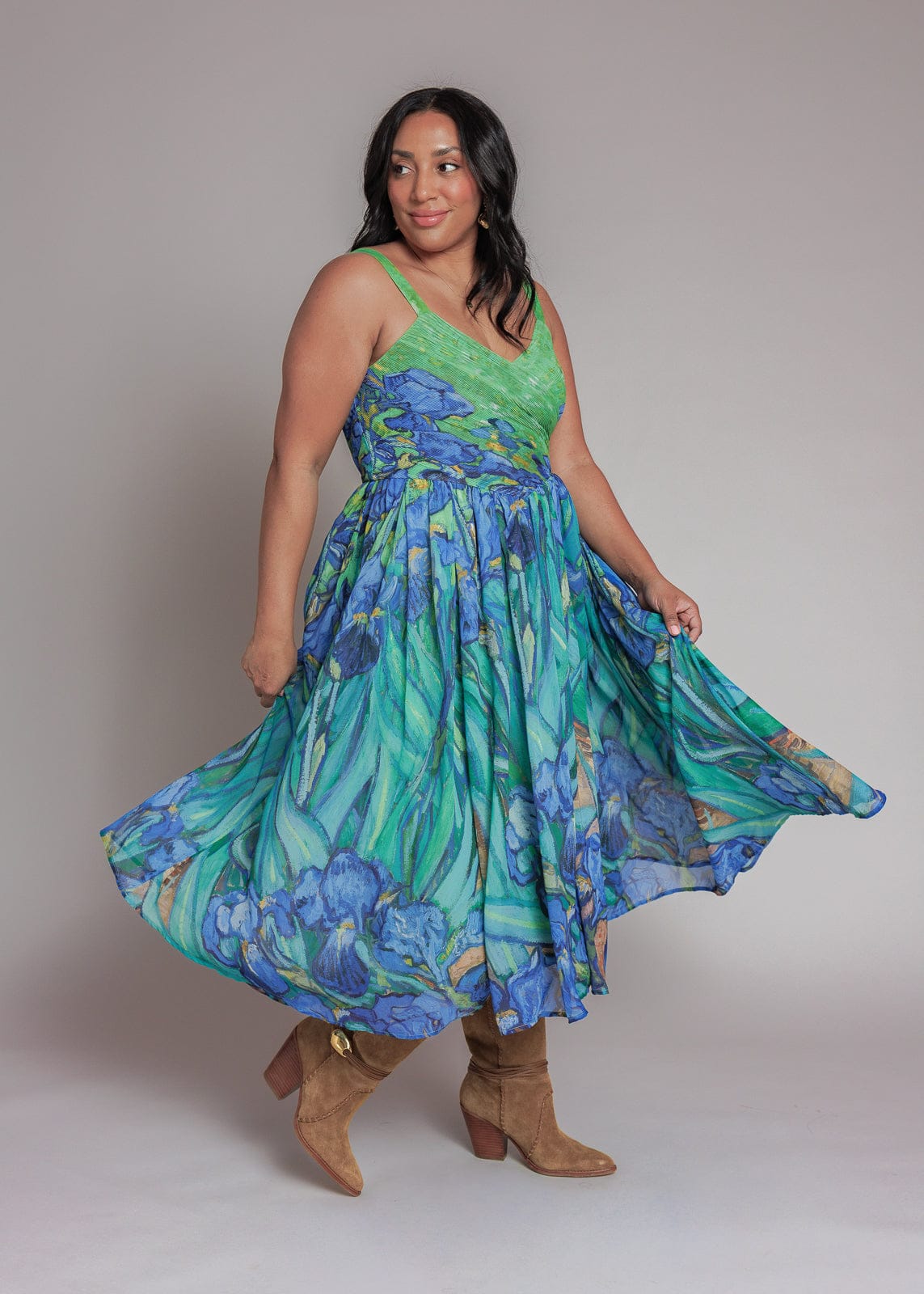chic size inclusive model wearing JessaKae Iris Dress Dresses