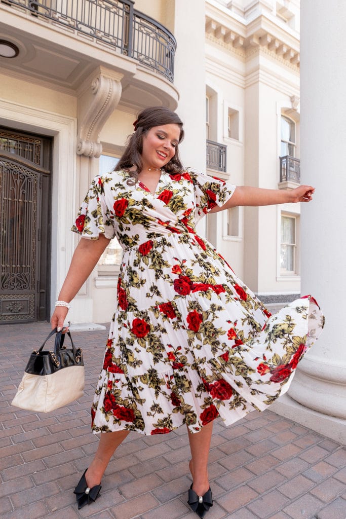 Isabella Dress - Vintage Rose