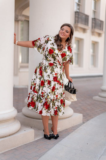 chic size inclusive model wearing JessaKae Isabella Dress Dresses