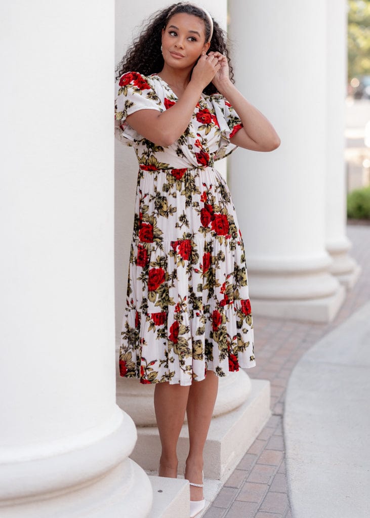 Isabella Dress - Vintage Rose