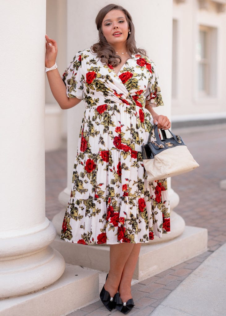 Isabella Dress - Vintage Rose