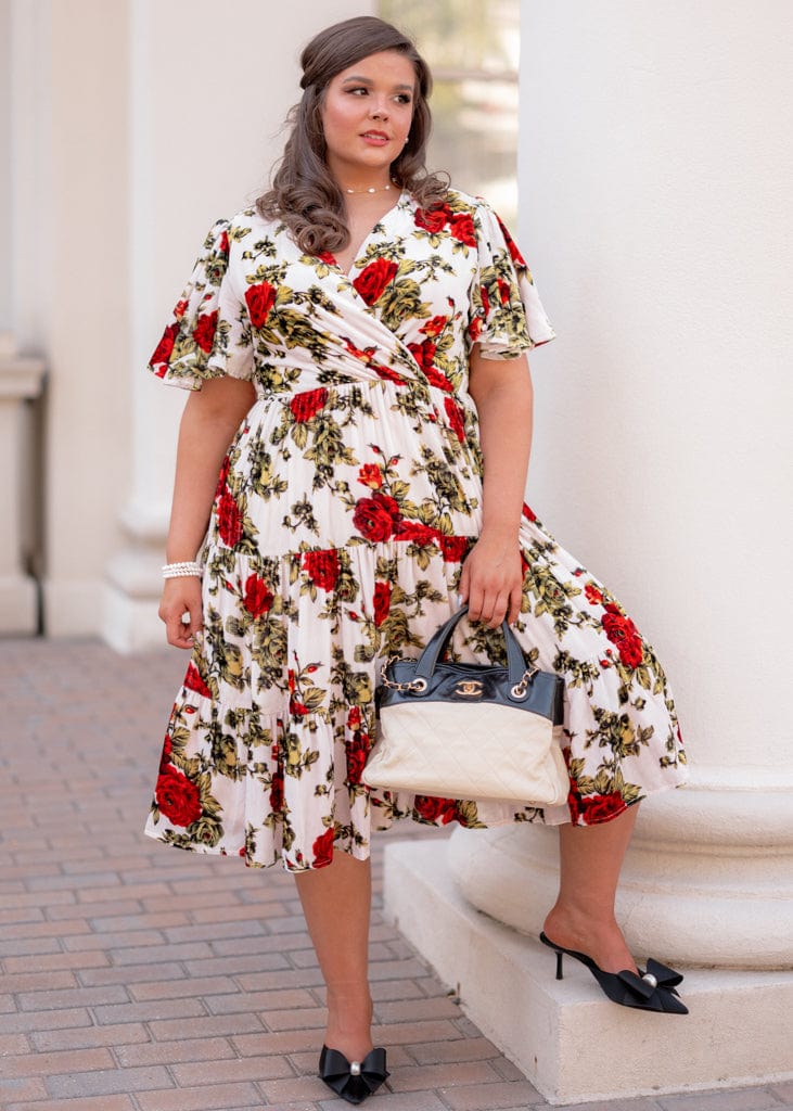 Isabella Dress - Vintage Rose