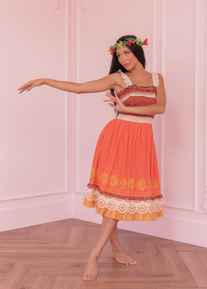 chic size inclusive model wearing JessaKae Island Princess Dress