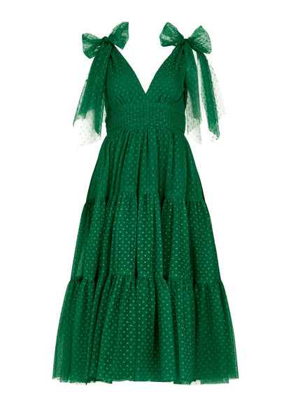 chic size inclusive model wearing JessaKae Jeanne Dress