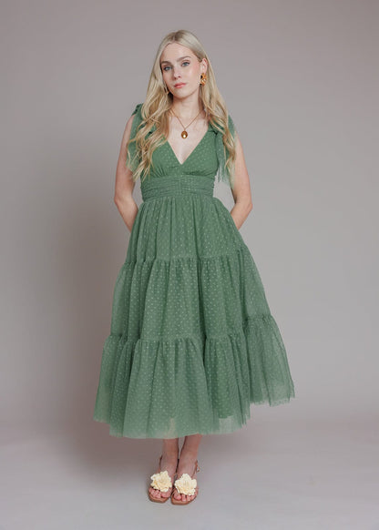 chic size inclusive model wearing JessaKae Jeanne Dress Dresses