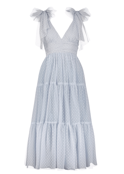 Jeanne Dress Dresses - JessaKae - Jeanne Dress - Dusty Blue / XXS