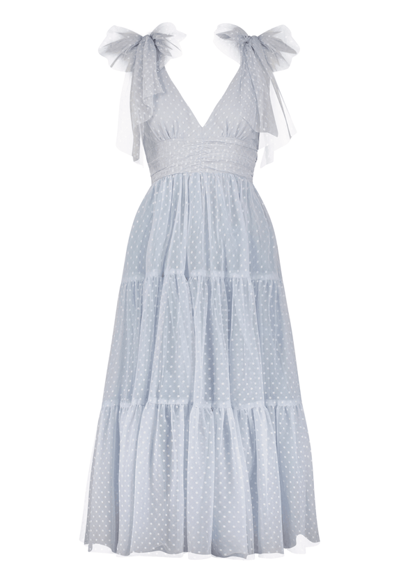 Jeanne Dress - Dusty Blue