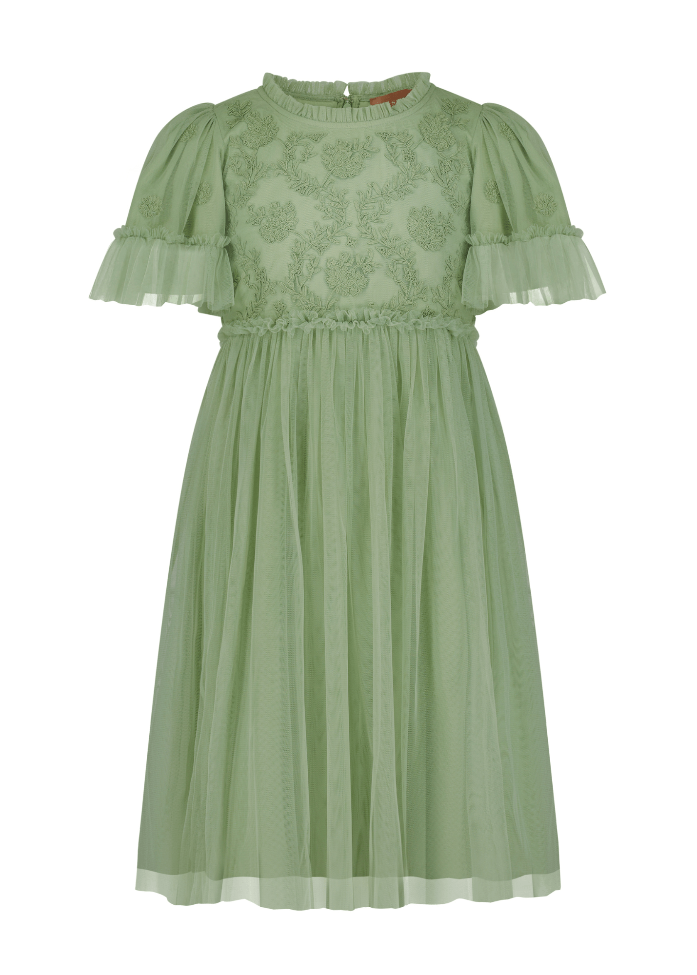 Juliette Girls Dress - Sage