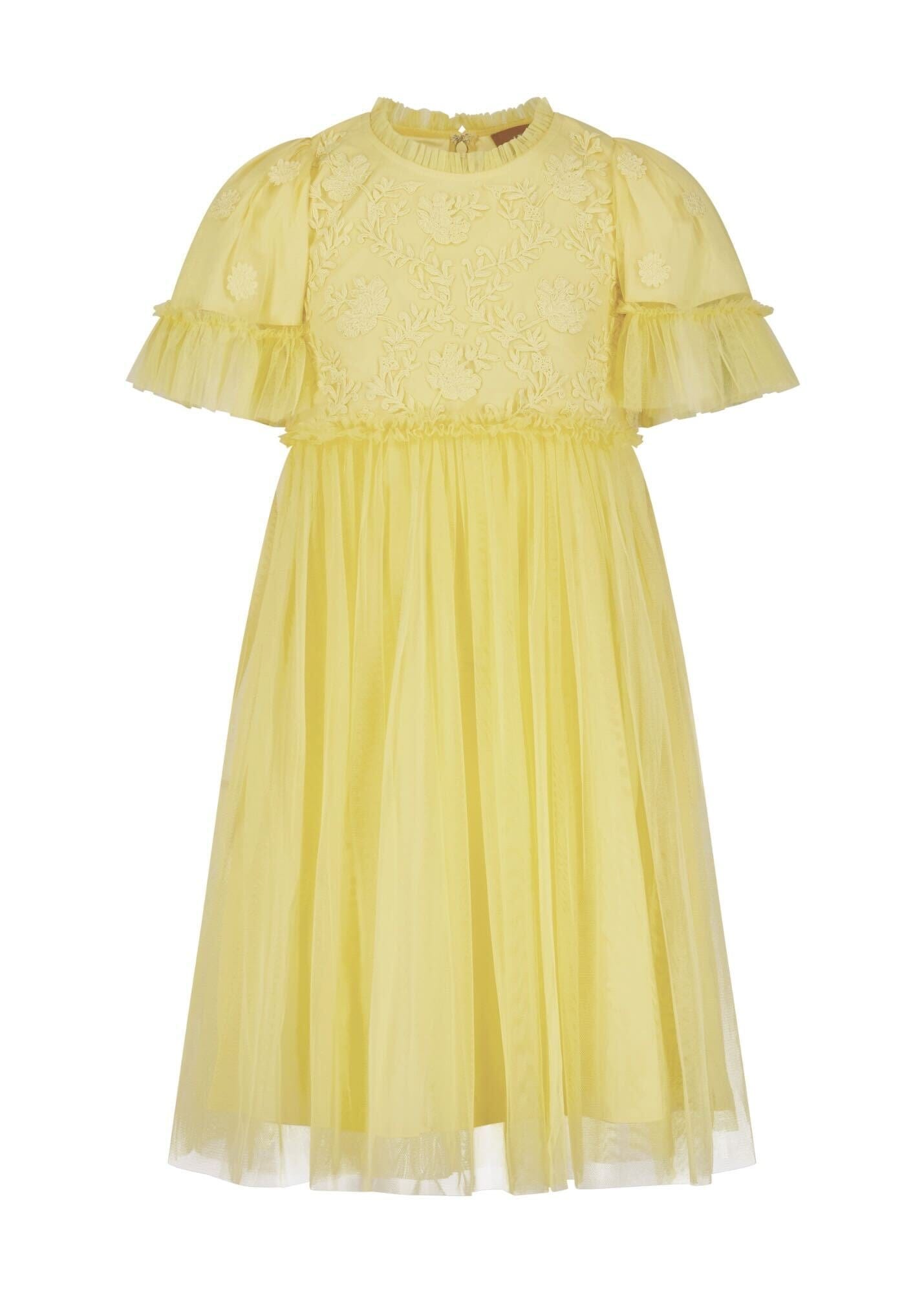 Juliette Girls Dress - Yellow