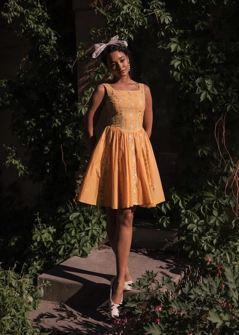 June Dress Dresses - JessaKae - June Dress - Apricot / XXS