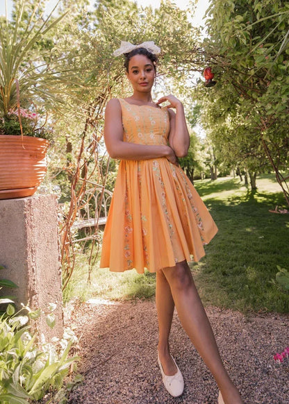 June Dress Dresses - JessaKae - June Dress - Apricot / XXS