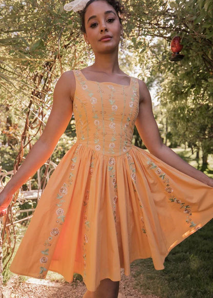 June Dress Dresses - JessaKae - June Dress - Apricot / XXS