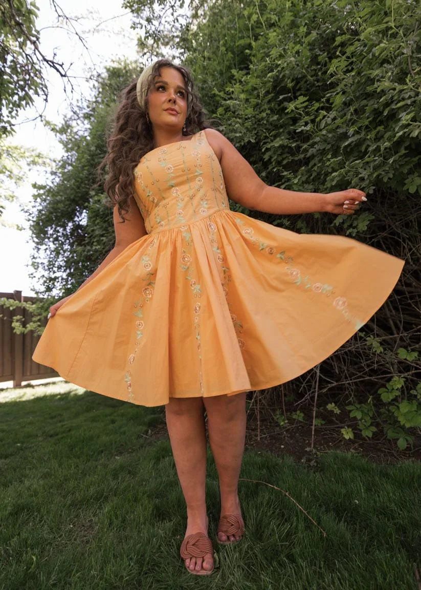 June Dress Dresses - JessaKae - June Dress - Apricot / XXS