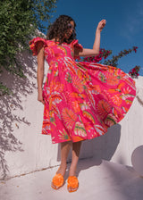 chic size inclusive model wearing JessaKae Kala Dress Dresses