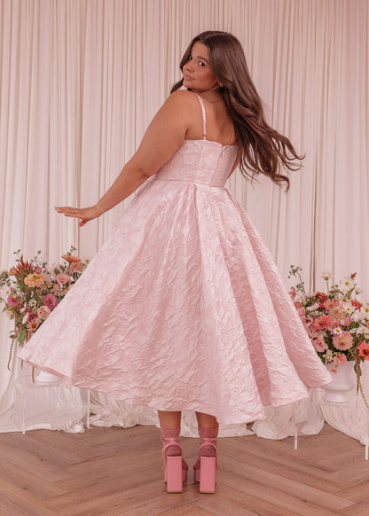 chic size inclusive model wearing JessaKae Kelly Dress Dresses