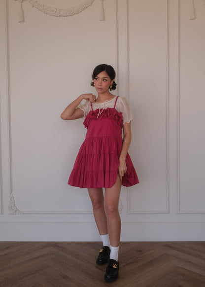 chic size inclusive model wearing JessaKae Kia Dress