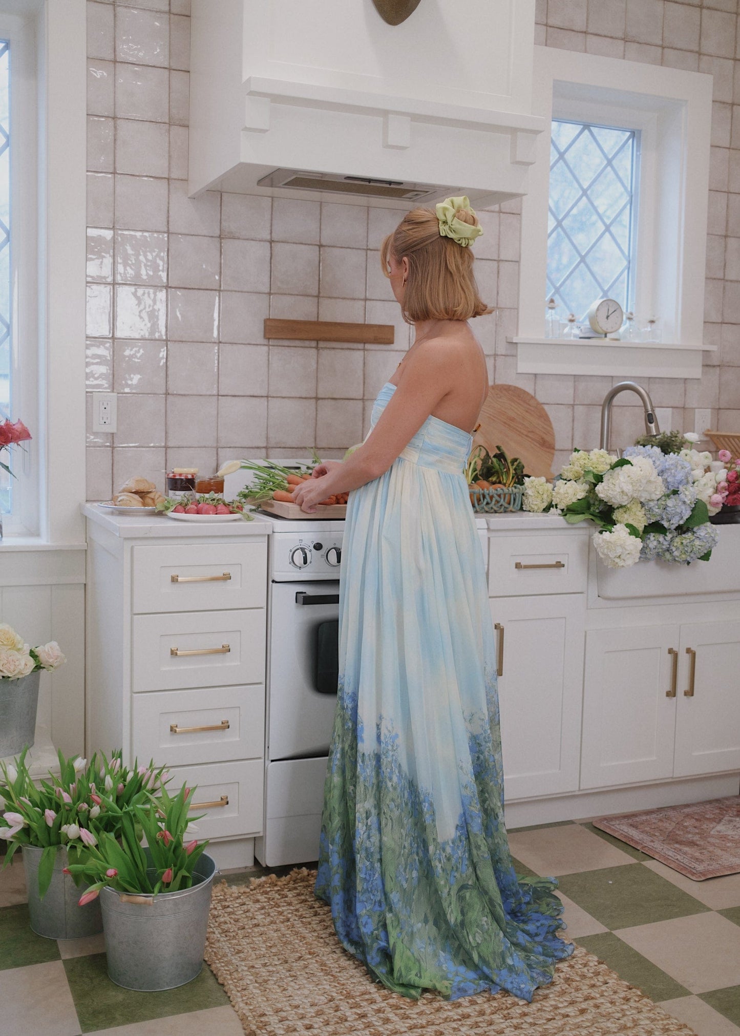 chic size inclusive model wearing JessaKae Kimberly Dress