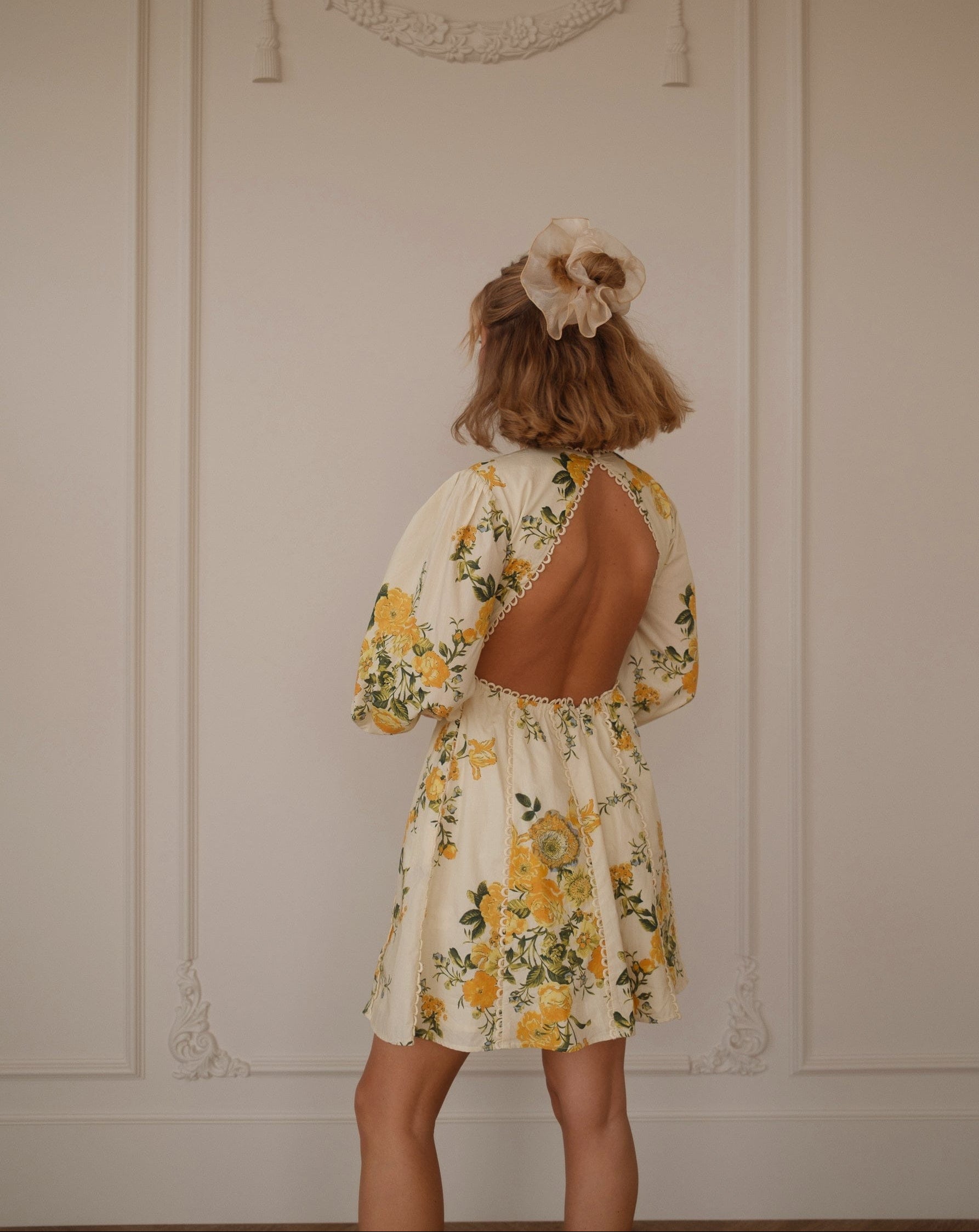 chic size inclusive model wearing JessaKae Lettie Dress