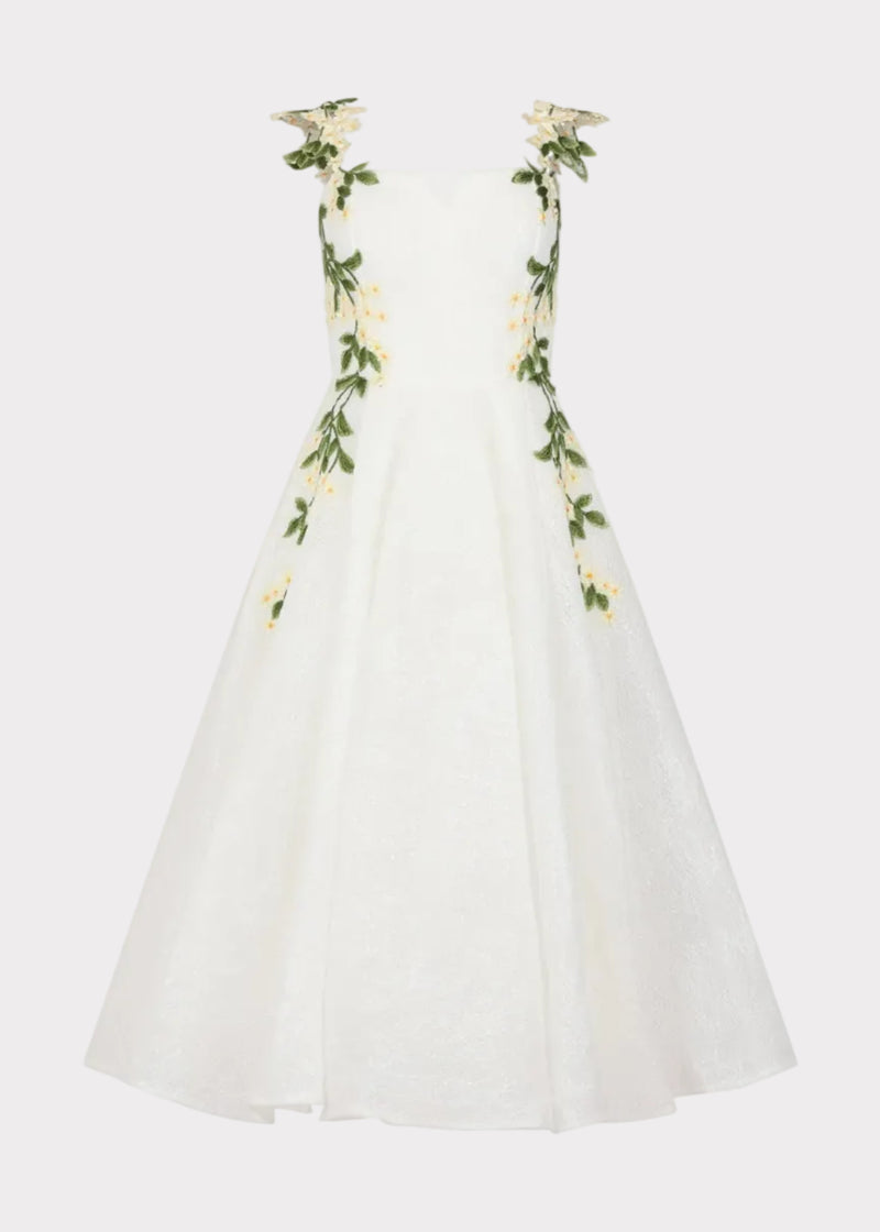 chic size inclusive model wearing JessaKae Lily Petal Dress