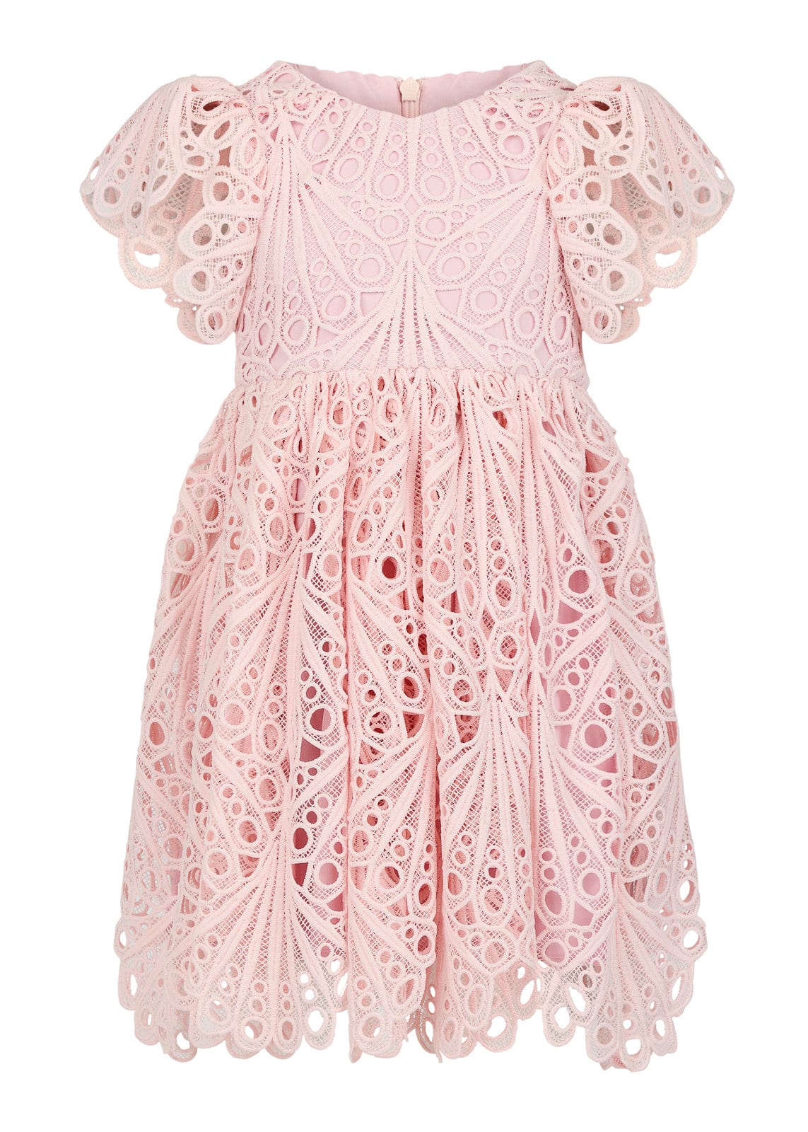 chic size inclusive model wearing JessaKae Linda Girls Dress