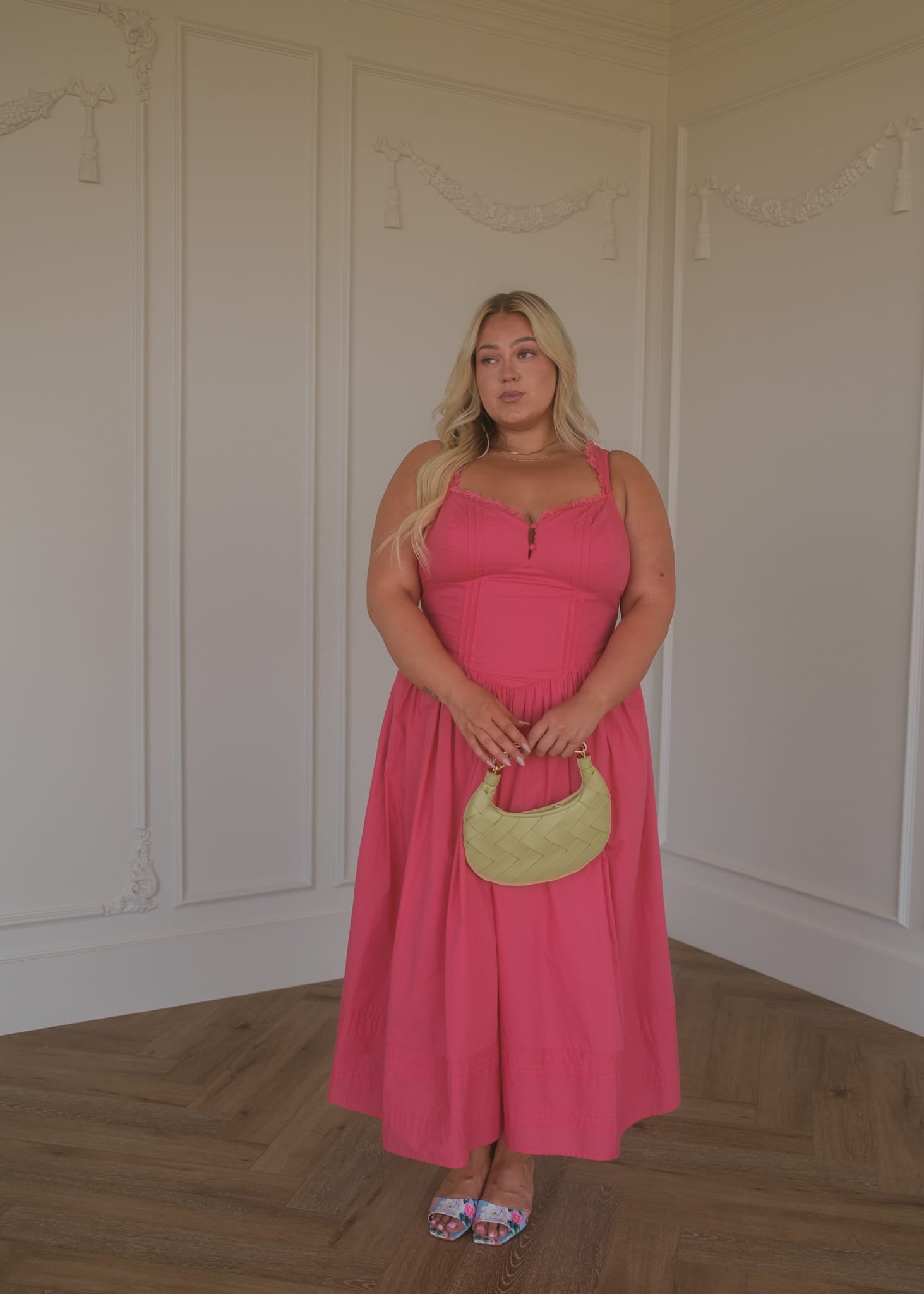 Lottie Basque Waist Midi Dress - Coral | Occasion Dress in Sizes XXS6X | JessaKae Lottie Basque Waist Midi Dress - Coral | Occasion Dress in Sizes XXS6X | JessaKae